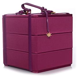 Bvlgari, boîte à bijoux en satin violet - Autre Marque