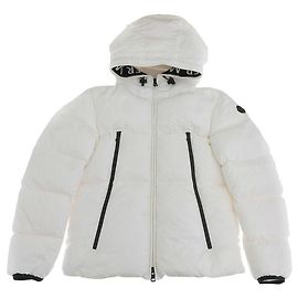 Giacca in piuma Moncler bianca in nylon