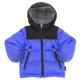 Chaqueta de Plumas Moncler Kids Azul Negro