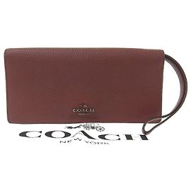 Portafoglio bifold in pelle Coach marrone 23590