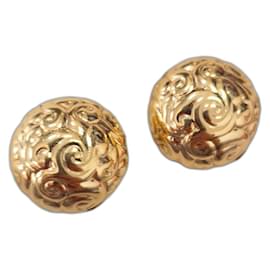 Boucles d'oreilles vintage Yves Saint Laurent des années 1980