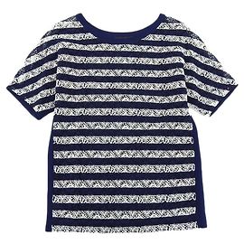 Camiseta con borde Monogram Louis Vuitton Navy XS