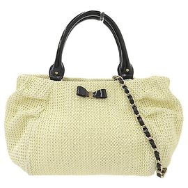 Autre Marque BORSO IN FILO ANTEPRIMA 2WAY Borsa Beige Nera