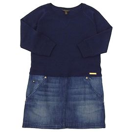 Abito in denim, lana e seta Louis Vuitton XS