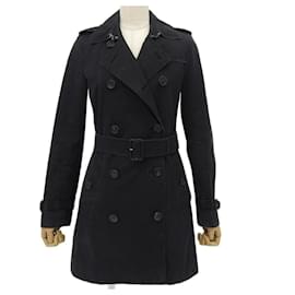 Abrigo Trench Kensington de Burberry en algodón negro