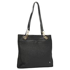BALLY Tote Bag aus Leder Schwarz Gold Auth BA3412 - Bally