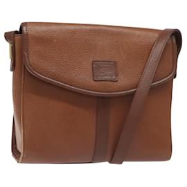 Bolso de Hombro Burberrys de Cuero Marrón Dorado Auth BA3783 - Autre Marque
