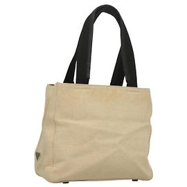 PRADA Sporttasche aus Canvas Beige Schwarz Auth bs27461