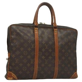 LOUIS VUITTON Monogram Porta Documenti da Viaggio Borsa da Lavoro M52005 LV Auth ti3285