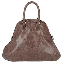 Borsa in pelle marrone Marni - anni 2000