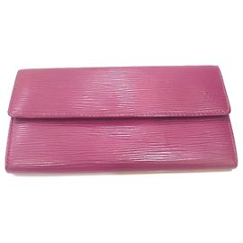 Cartera larga de cuero Epi Louis Vuitton
