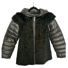 Autre Marque Abrigo Elodie Pellessimo Paris de visón negro