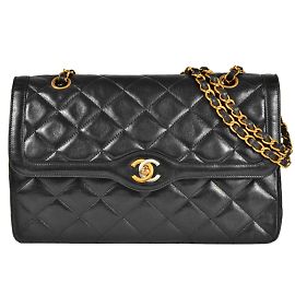 Borsa a spalla con catena Chanel Matelassé Double Flap