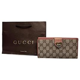 Portafoglio vintage Gucci monogramma beige
