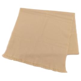 Schal aus 100% Wolle mit beigem, ineinander verschlungenem G-Logo - Gucci