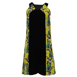 Vestido Mini Impreso Proenza Schouler en Acetato Amarillo