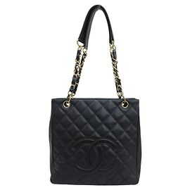 Borsa tote in pelle di caviale Chanel A20994