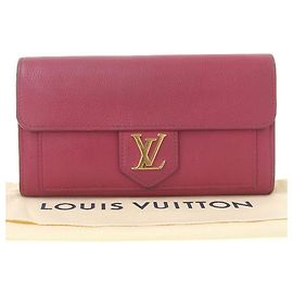 Portafoglio lungo in pelle Lockme Louis Vuitton rosa