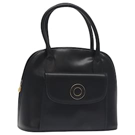 Céline Borsa a mano CELINE in pelle nera e oro Auth BA3907