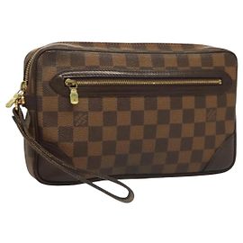 LOUIS VUITTON Clutch Orsay Damier Ebene SPO LV Auth 125777