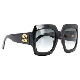 GUCCI - Occhiali da sole Gucci in plastica nera