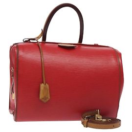 LOUIS VUITTON Borsa a Mano Epi Dock PM Rossa M93246 LV Auth 129848