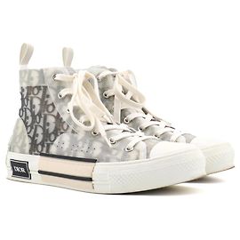 DIOR - B23 Sneakers alte Dior in tela obliqua (T40.5)
