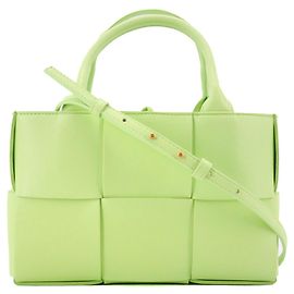 BOTTEGA VENETA - Borsa a tracolla Arco Mini Bottega Veneta in pelle intrecciata verde