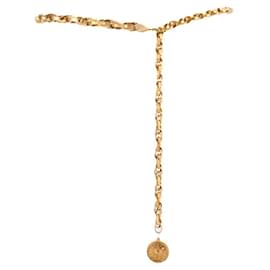 CHANEL - Chanel CC Medaillon Gürtel aus goldener Kette