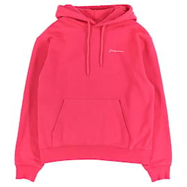 JACQUEMUS - Der bestickte Sweatshirt von Jacquemus aus rosa Baumwolle (XL)