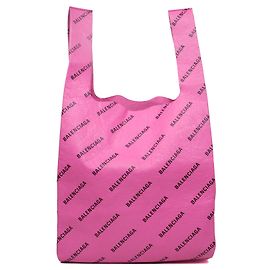 BALENCIAGA - Borsa da shopping Balenciaga Supermarket in pelle rosa