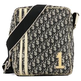 DIOR - Borsa a spalla Dior in tela nera e bianca