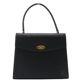 LOUIS VUITTON - Borsa Louis Vuitton Malesherbes in pelle epi nera vintage