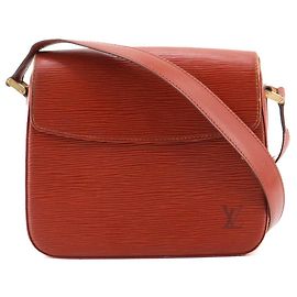 LOUIS VUITTON - Sac à épaule vintage Louis Vuitton Buci en cuir epi terracotta