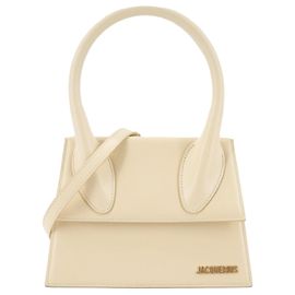 JACQUEMUS - Borsa a spalla Jacquemus Grand Chiquito in pelle beige