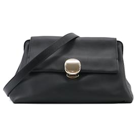 CHLOÉ - Borsa a spalla Chloé Penelope Clutch in pelle nera liscia