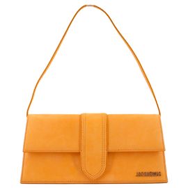 JACQUEMUS - Sac long à bandoulière Jacquemus Bambino en nubuck abricot
