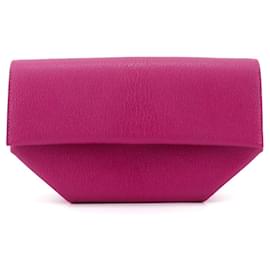 HERMÈS - Pochette Opli di Hermès in pelle di capra viola-rosa