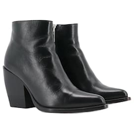 CHLOÉ - Chloé Rylee Stiefeletten aus schwarzem Leder (Größe 37,5)