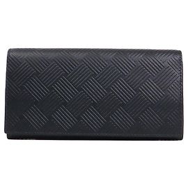 BOTTEGA VENETA - Portafoglio a soffietto Bottega Veneta in pelle nera