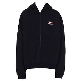 BALENCIAGA - Ropa de Gimnasio Chaqueta con capucha Balenciaga en algodón negro (S)