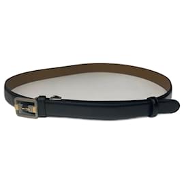 Vintage Dior Ledergürtel schwarz
