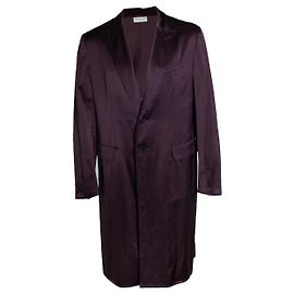 Dries van Noten, Glänzender Mantel in Burgunder