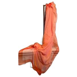 Hermès Seidentuch aus Seidenmusselin Orange