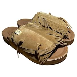 Visvim Christo Shaman-Folk Wildleder Sandalen Braun - visvim