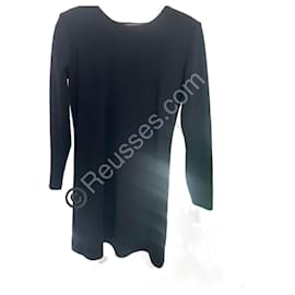Robe noire vintage Yves Saint Laurent - 100% laine - Taille 38