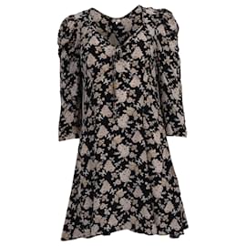 Vestido Mini de Impresión Floral Juree Loveshackfancy en Seda Multicolor
