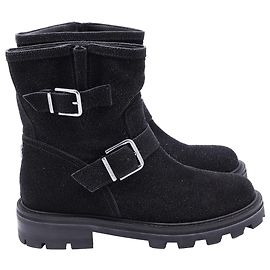 Stivaletti Youth II con effetto glitter neri di Jimmy Choo