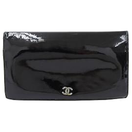 Portafoglio lungo bifold nero Chanel