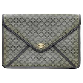 Céline Bolso Clutch Vintage Macadam Celine Negro